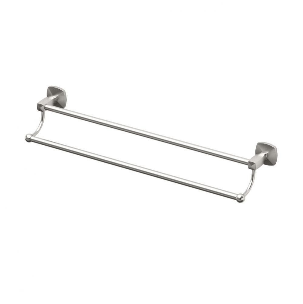 Jewel 24&apos;&apos; L Double Towel Bar, Satin Nickel