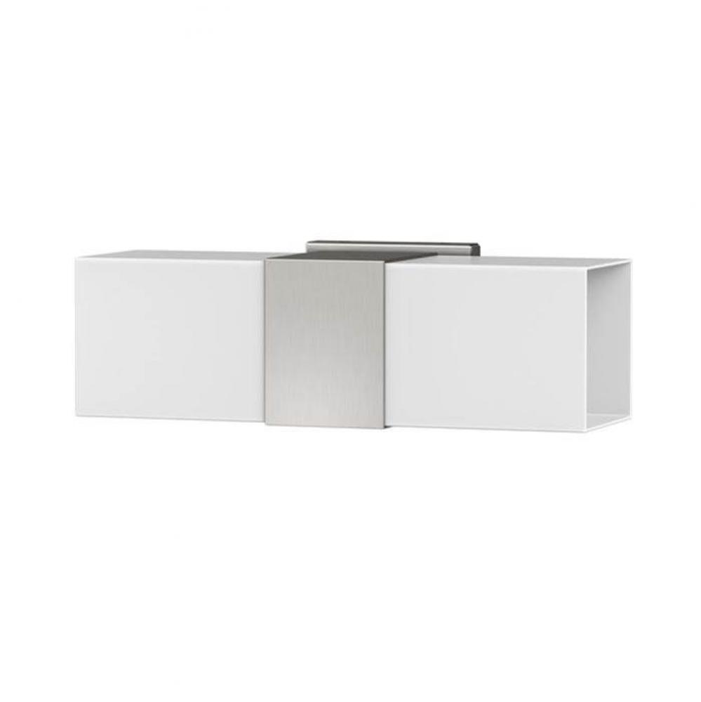 ELEVATE DBL SCONCE,SATIN NCKL