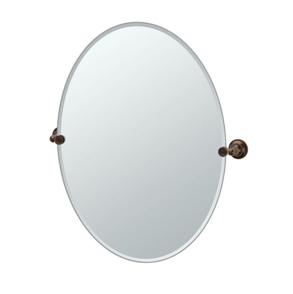 Tiara 32&apos;&apos;H Frameless Oval Mirror Bronze