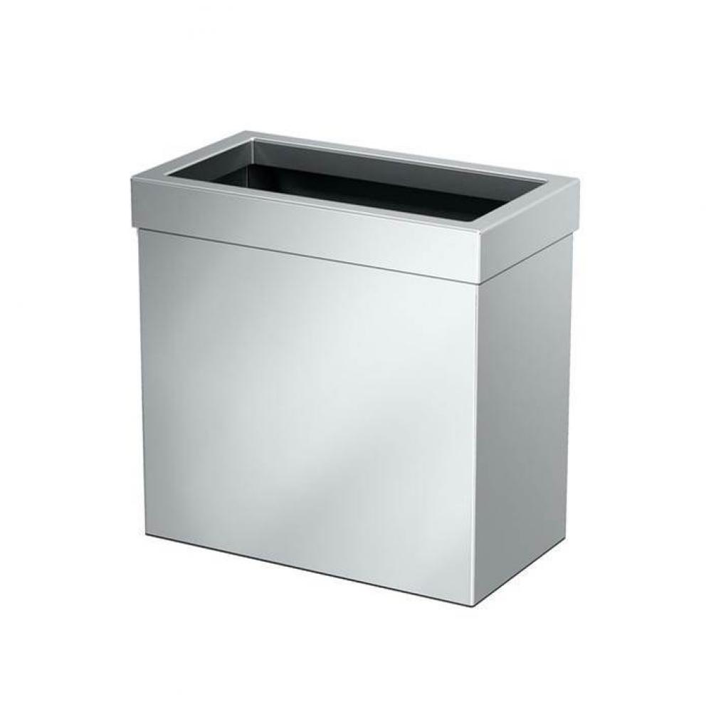 Rectangle Wastebasket Chrome