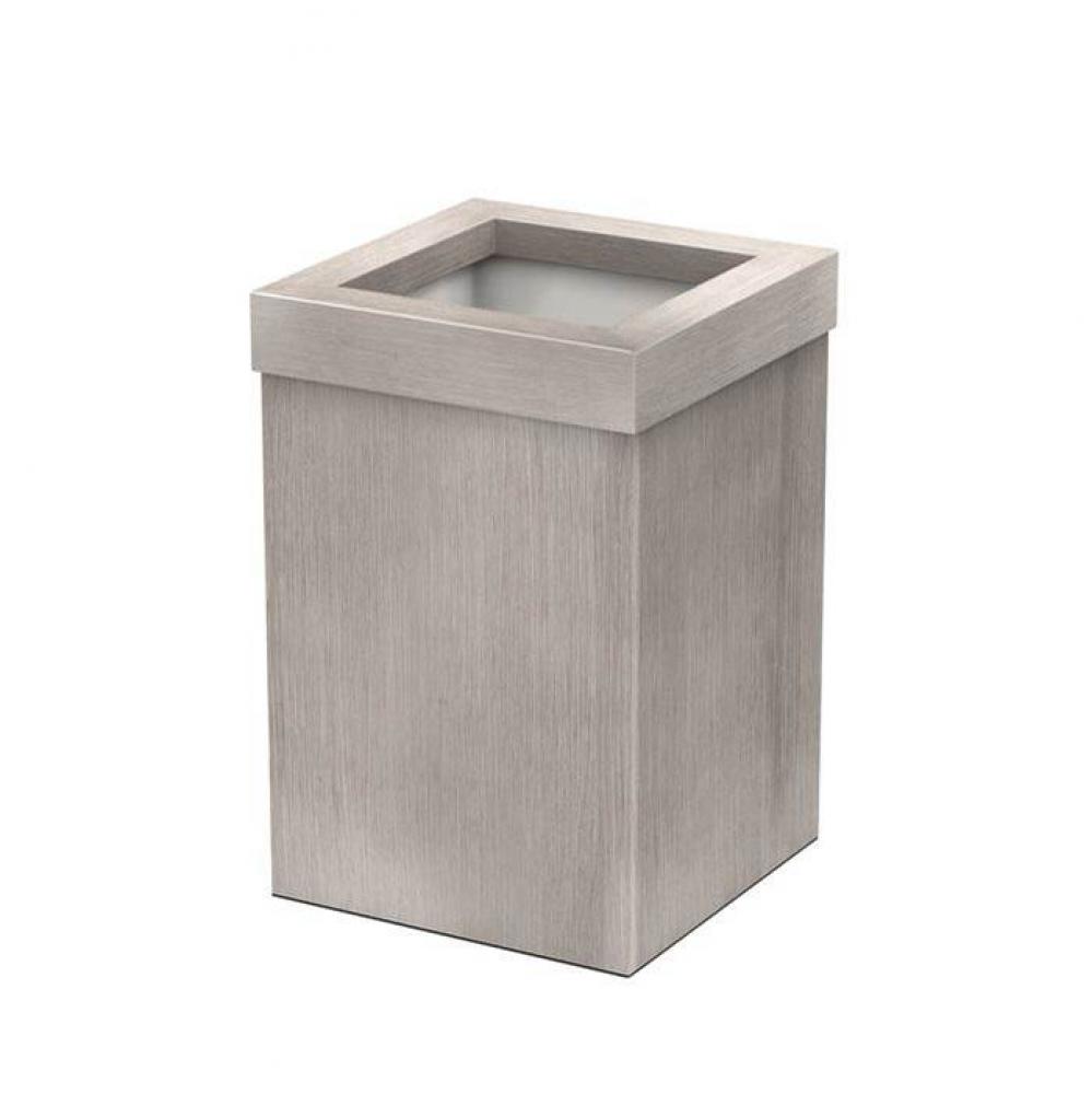 Wastebasket Square Wood Grain