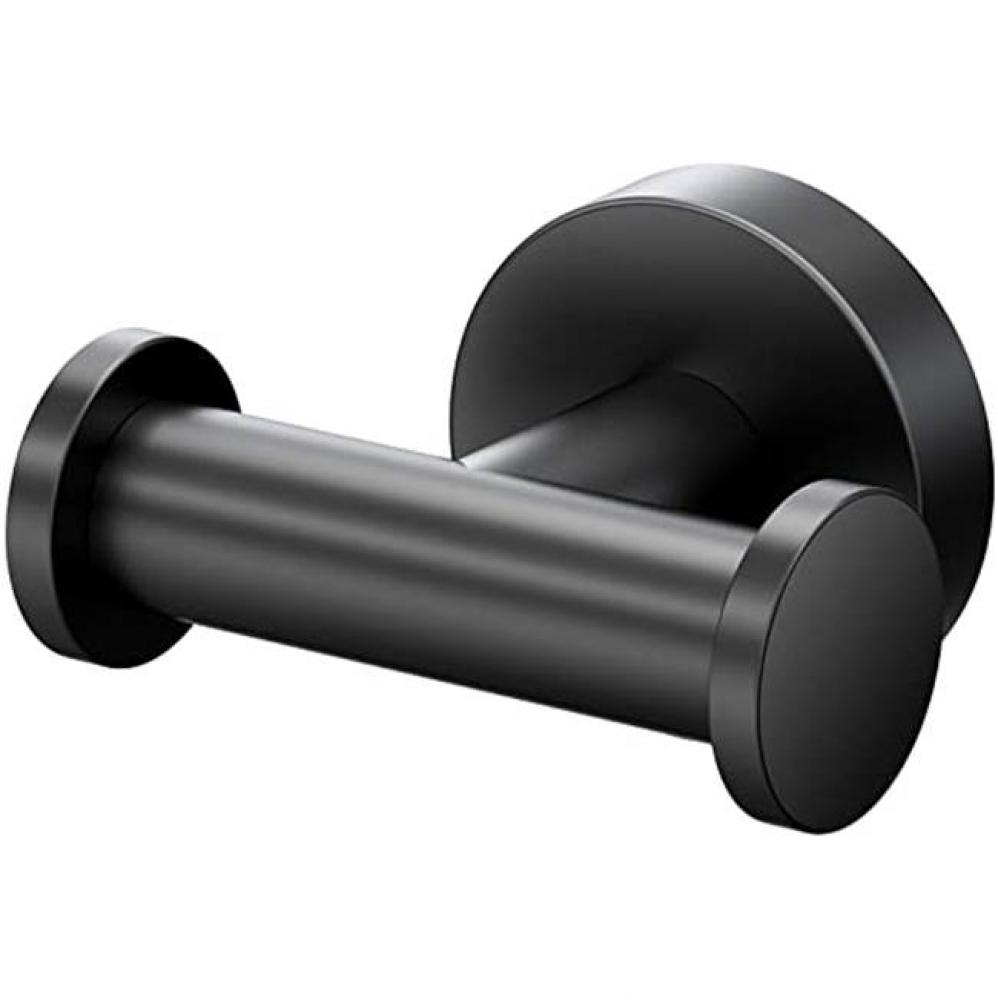 Glam Double Robe Hook  Matte Black