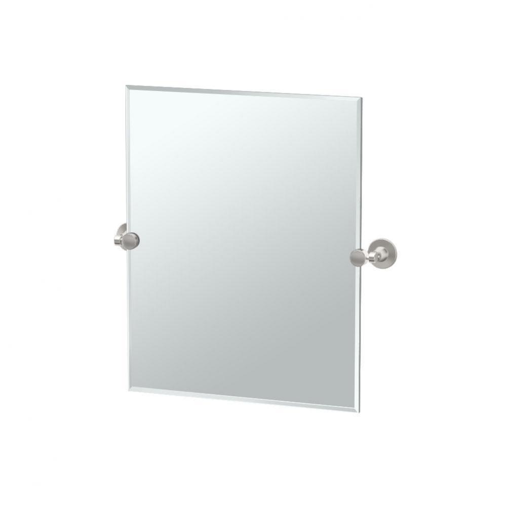 MAX,SM RECT MIRROR,SATIN NCKL