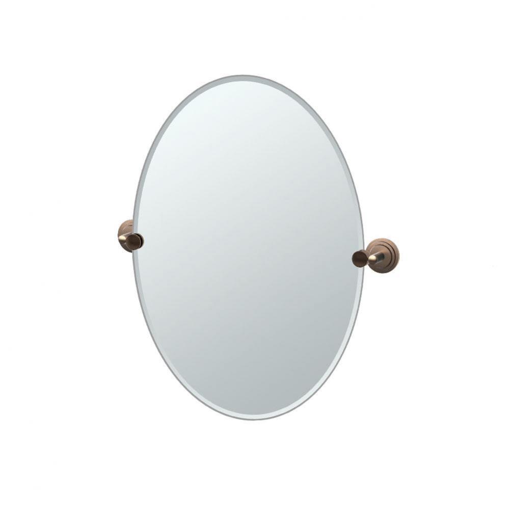 Marina 26.5&apos;&apos;H Frameless Oval Mirror BZ