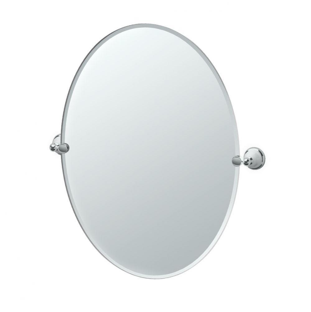 Franciscan 32&apos;&apos;H Oval Mirror Chrome