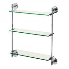 Gatco 1394 - PREMIER GLASS SHELF,25 In. H,CHRM