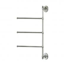 Gatco 1459 - WALL 3-ARM TWL BAR,CHROME,24 In. H