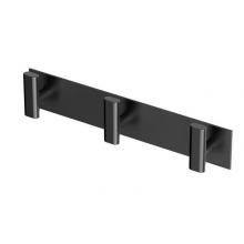 Gatco 1287MX - Elevate All Modern Décor 11'' L Triple Robe Hook, Matte Black