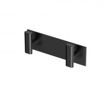 Gatco 1283MX - Elevate All Modern Décor 6.5'' L Double Robe Hook, Matte Black