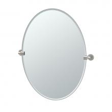 Gatco 4119LG - ZONE,LRG OVAL MIRROR,STN NICKL