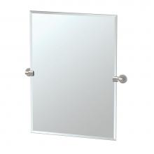 Gatco 4119S - Zone 31.5''H Frameless Rect Mirror SN