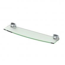 Gatco 4146 - Jewel 20.13'' L Glass Shelf, Chrome