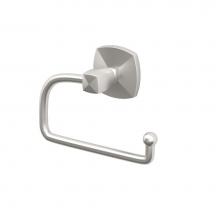 Gatco 4153 - Jewel Euro Toilet Paper Holder, Satin Nickel