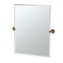 Gatco 4439S - Cafe 31.5''H Frameless Rect Mirror Bronze