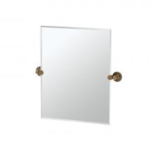 Gatco 4439SM - Cafe 24''H Frameless Rect. Mirror Bronze