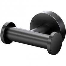 Gatco 4635AMX - Glam Double Robe Hook  Matte Black