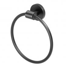 Gatco 4662MX - Reveal Towel Ring Matte Black