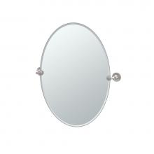 Gatco 4859 - MAX,OVAL MIRROR,SATIN NICKEL