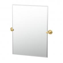 Gatco 5059SM - Designer II 24''H Rect. Mirror Brass