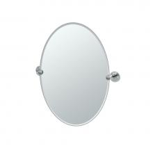 Gatco 5239 - Marina 26.5''H Frameless Oval Mirror CH