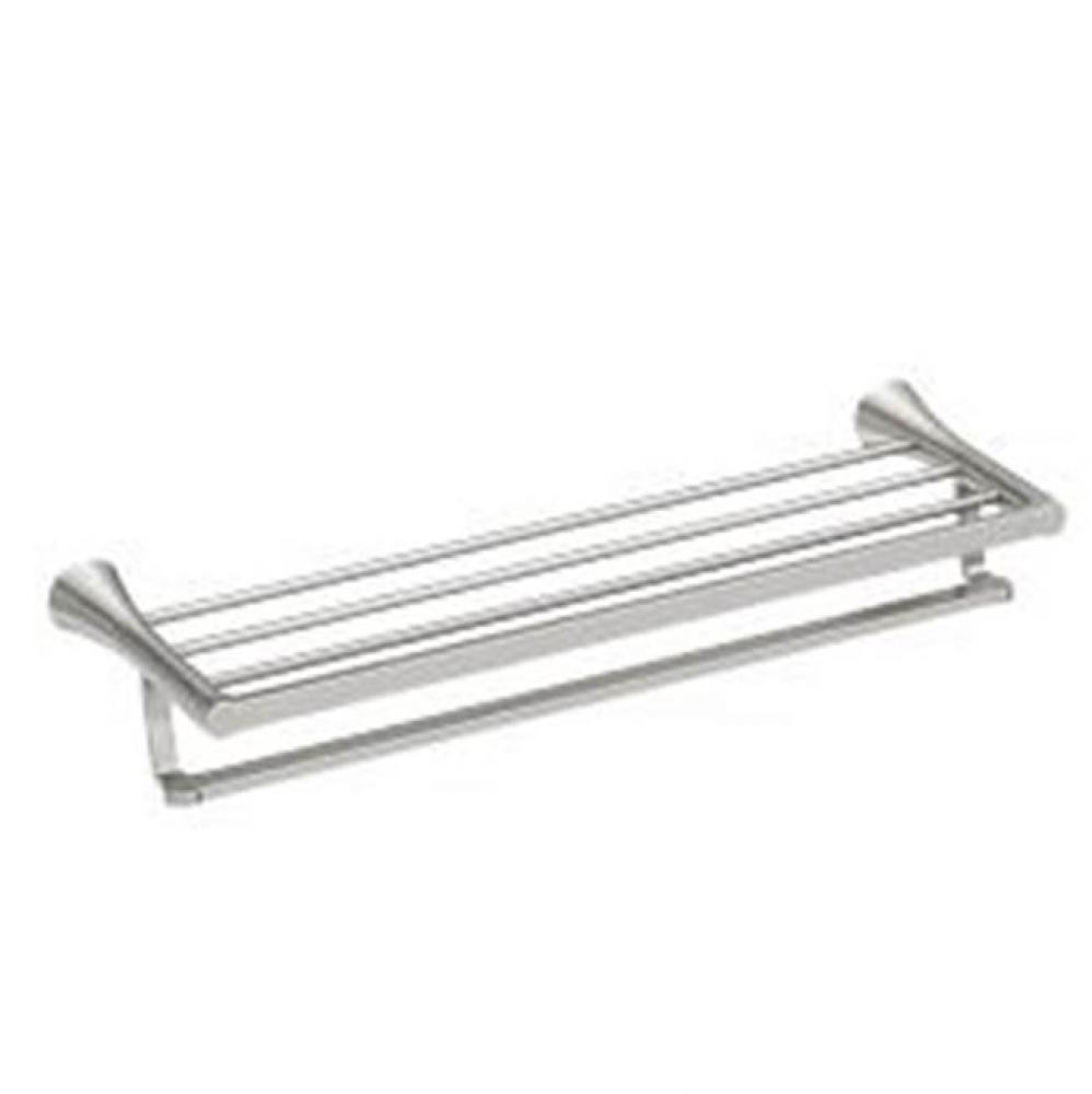 Brushed Nickel Towel Shelf