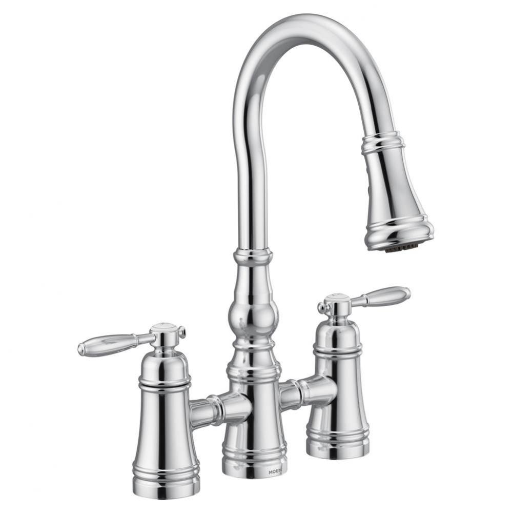 Moen Weymouth 2-Handle Bridge Faucet in Chrome