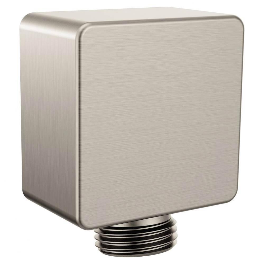 Square Drop Ell Handheld Shower Wall Connector, Spot Resist Brushed Nickel