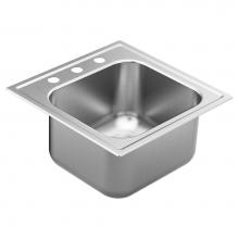 Moen GS201673 - 2000 Series Single Bowl Sink, Brushed/Satin Stainless