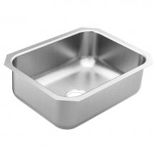 Moen GS18191 - 18000 Series 23.5-inch 18 Gauge Undermount Single Bowl Stainless Steel Kitchen Sink, 8-inch Depth