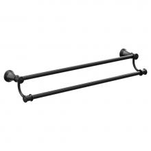 Moen YB6422BL - Matte Black 24'' Double Towel Bar