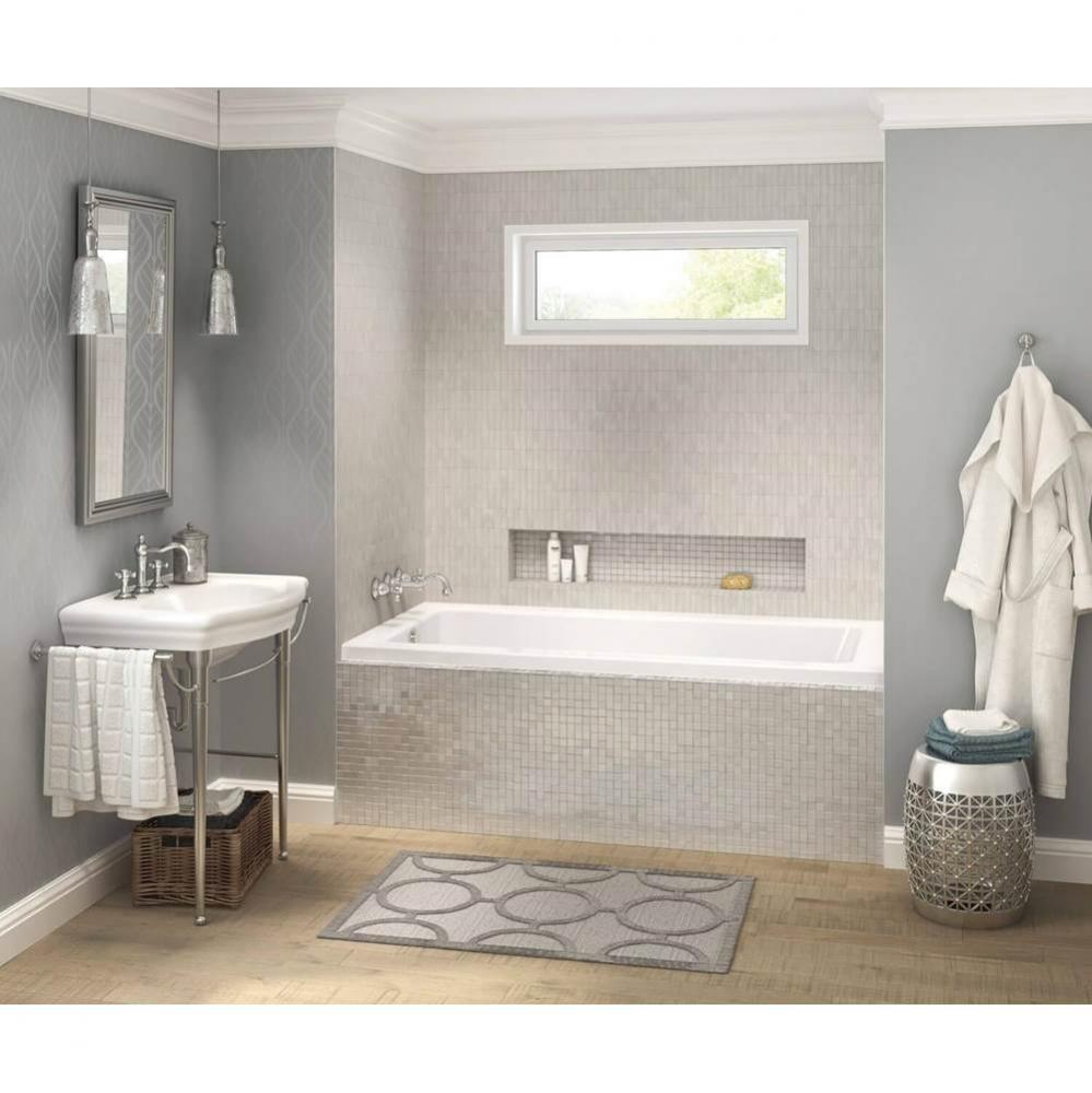 Pose 7236 IF Acrylic Alcove Left-Hand Drain Bathtub in White