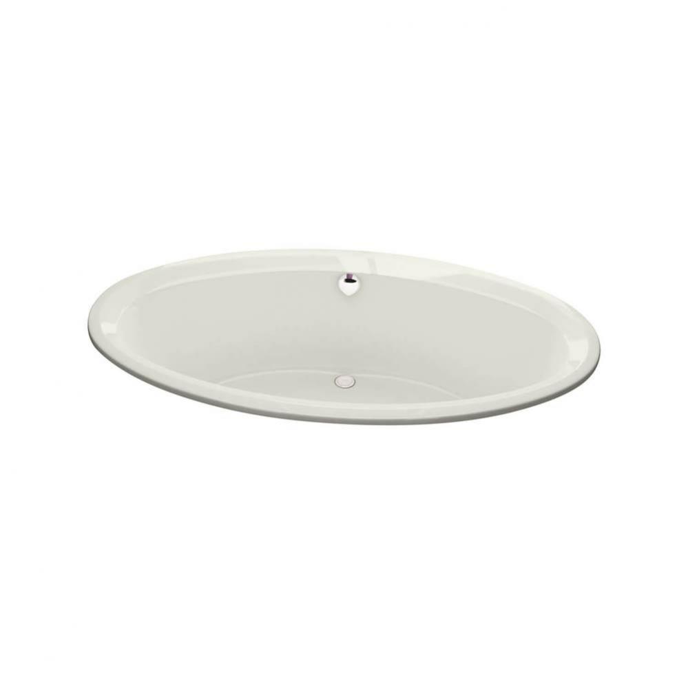 Tympani 72 x 42 Acrylic Drop-in Center Drain Whirlpool Bathtub in Biscuit