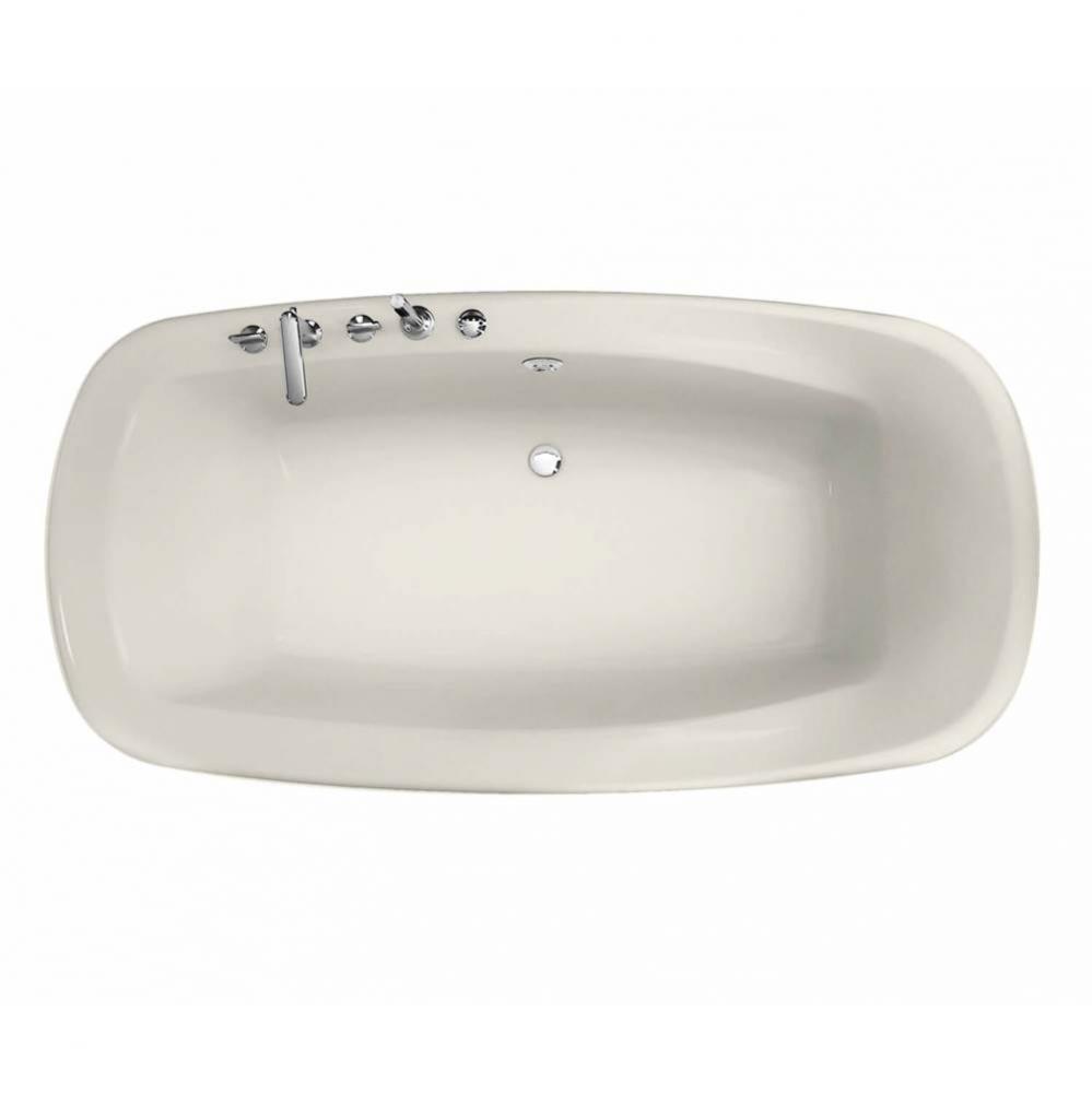 Eterne 7242 Acrylic Drop-in Center Drain Bathtub in Biscuit