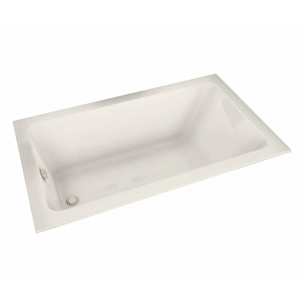 Pose 6030 Acrylic Drop-in End Drain Bathtub in Biscuit