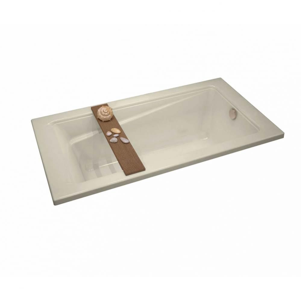 Exhibit 7236 Acrylic Drop-in End Drain Aeroeffect Bathtub in Bone