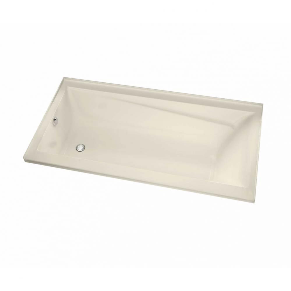 Exhibit 7236 IF Acrylic Alcove Left-Hand Drain Aeroeffect Bathtub in Bone