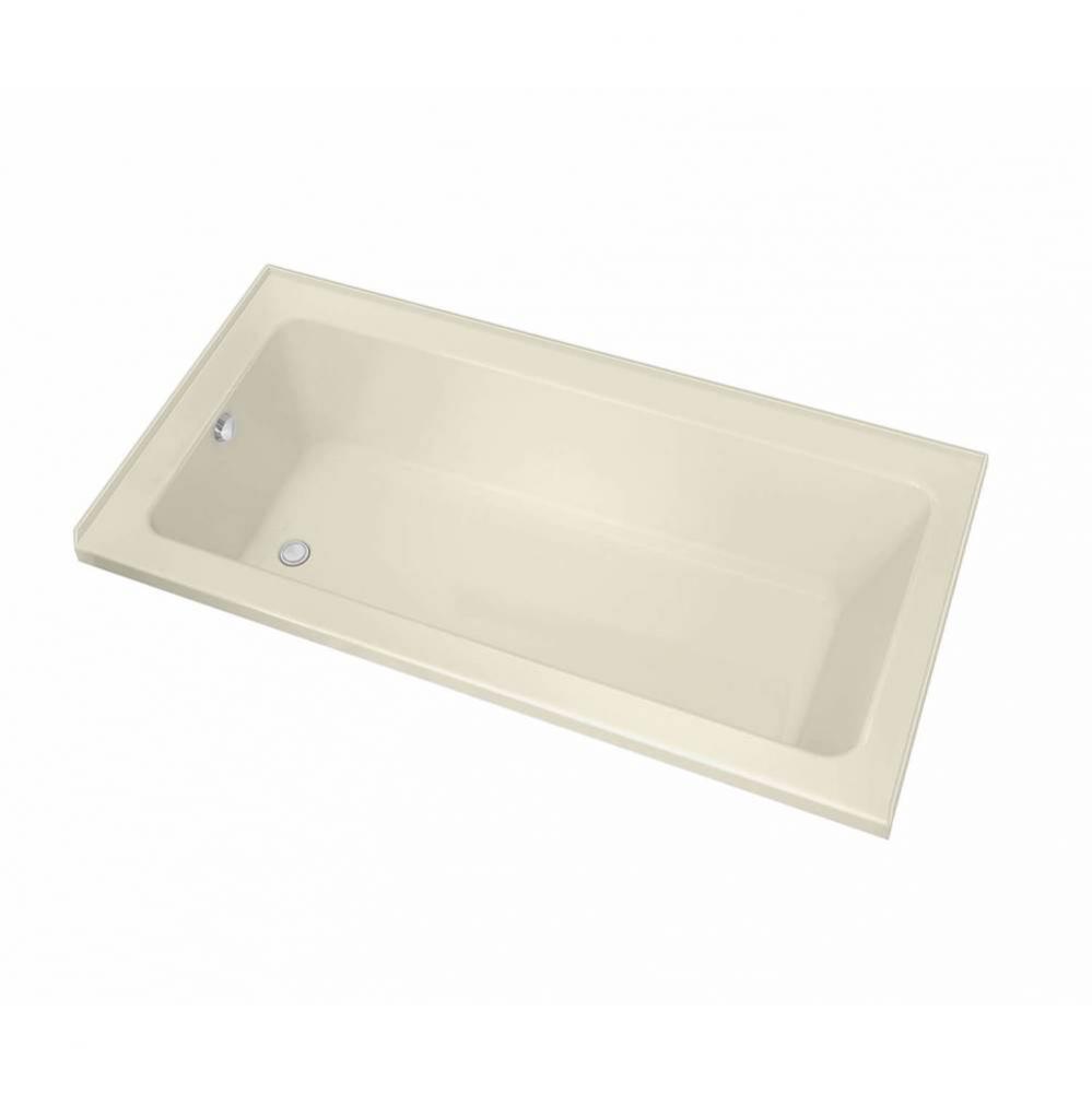 Pose 6030 IF Acrylic Alcove Left-Hand Drain Aeroeffect Bathtub in Bone