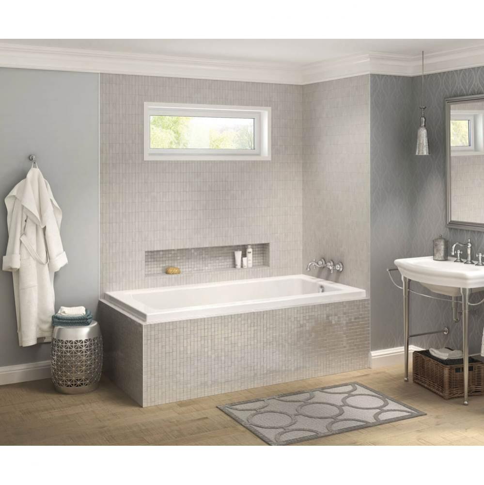 Pose 7236 IF Acrylic Corner Right Right-Hand Drain Whirlpool Bathtub in White