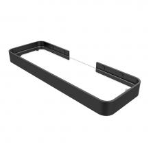 Maax 10042819-340 - Manhattan Rectangular Shelf with Clear Glass in matte black