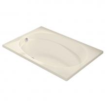 Maax 100027-003-004-000 - Temple 60 x 41 Acrylic Alcove End Drain Whirlpool Bathtub in Bone