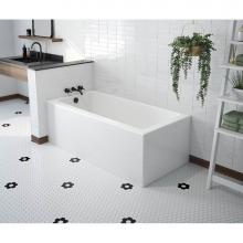 Maax 106814-000-002-102 - Mackenzie Corner 6032 AFR AcrylX Corner Right-Hand Drain Bathtub in White