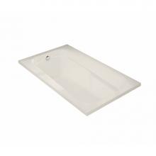 Maax 100103-103-007 - Tempest 60 x 36 Acrylic Alcove End Drain Aeroeffect Bathtub in Biscuit