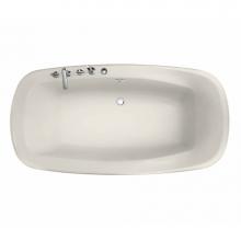 Maax 101317-055-007 - Eterne 7236 Acrylic Drop-in Center Drain Aerofeel Bathtub in Biscuit