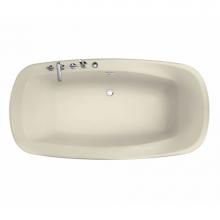 Maax 101318-094-004 - Eterne 7242 Acrylic Drop-in Center Drain Combined Hydromax & Aerofeel Bathtub in Bone