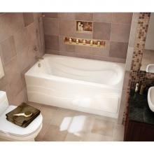 Maax 102201-L-097-001 - Tenderness 6032 Acrylic Alcove Left-Hand Drain Combined Whirlpool & Aeroeffect Bathtub in Whit