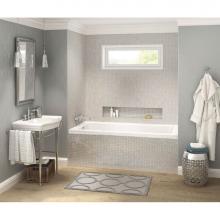 Maax 106204-R-103-001 - Pose 6632 IF Acrylic Alcove Right-Hand Drain Aeroeffect Bathtub in White