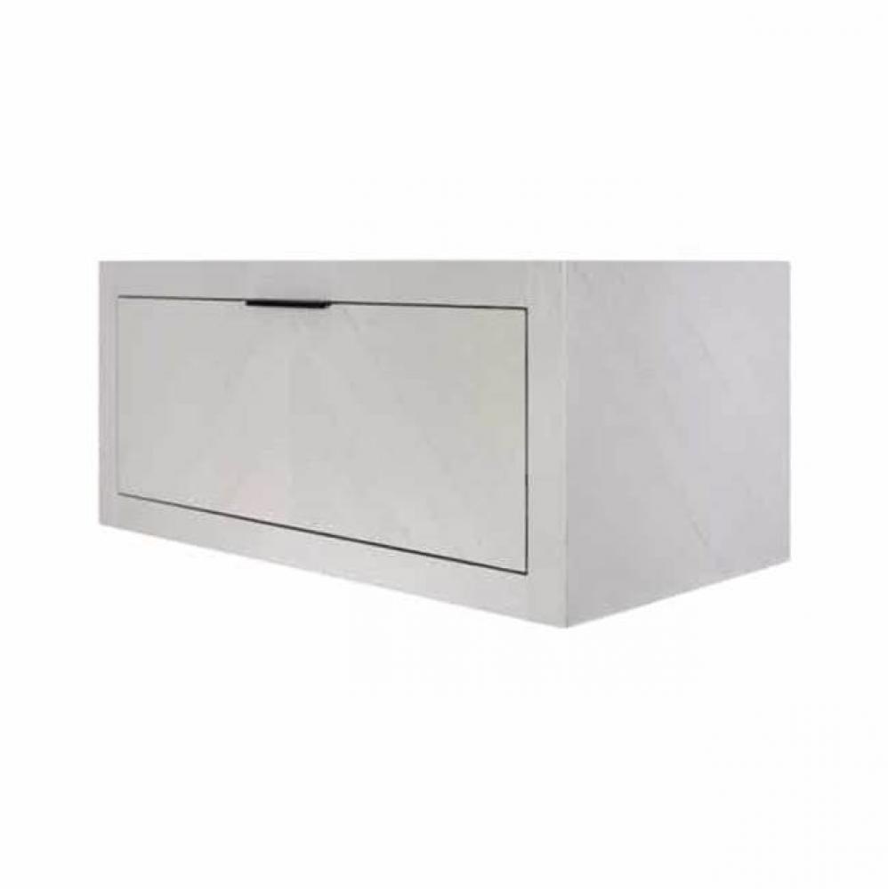 Vintner&apos;&apos;s Floating Vanity with Drawer in Grigio