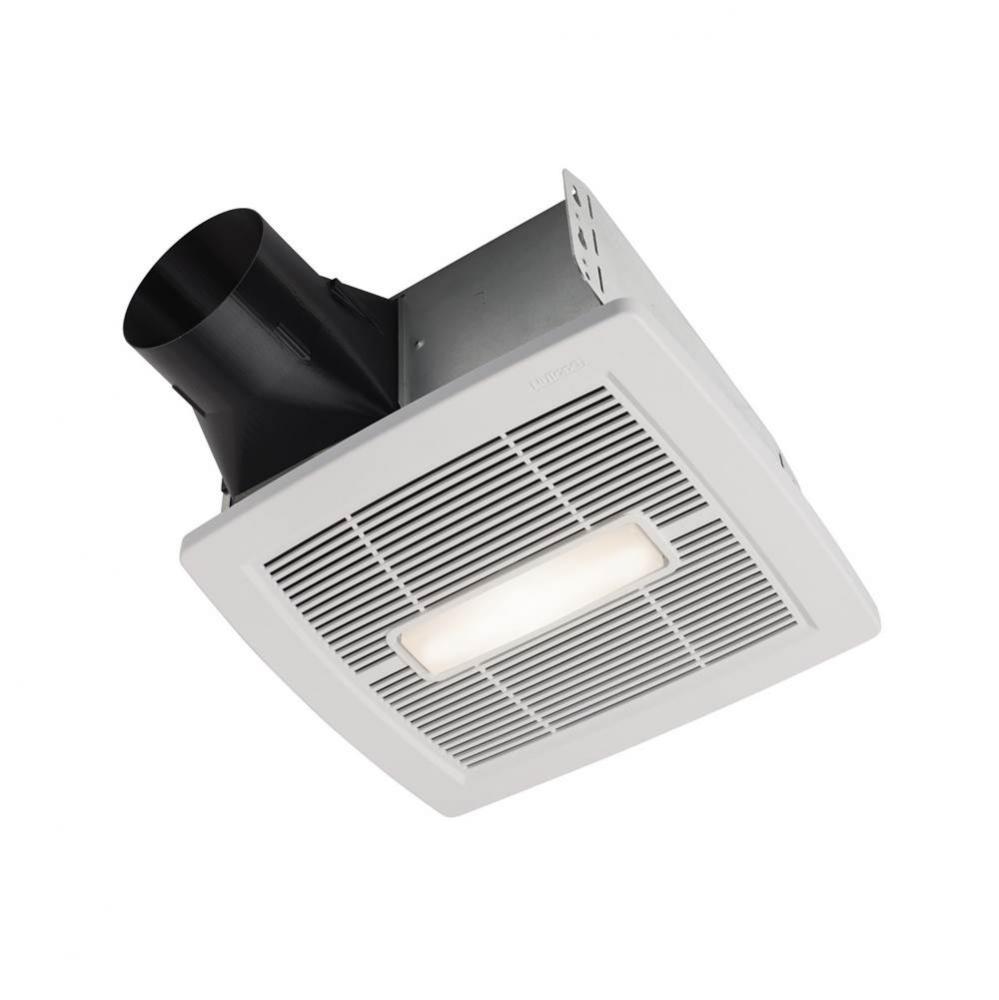 Humidity Sensing Bathroom Exhaust Fan w/ LED Light, ENERGY STAR&#xae;, 50-110 CFM