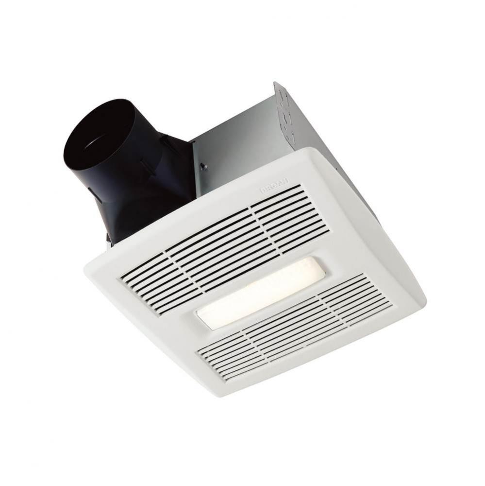 Bathroom Exhaust Fan w/ LED Light, ENERGY STAR&#xae;, 50-110 CFM