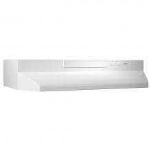 Broan Nutone F404211 - 42-Inch Convertible Under-Cabinet Range Hood, 230 Max Blower CFM, White-on-White